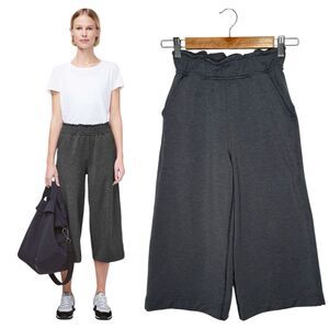 Lululemon Pants Womens 0 Hello Sunday Crop W6AYDS Wide Leg Paperbag Waist Gray